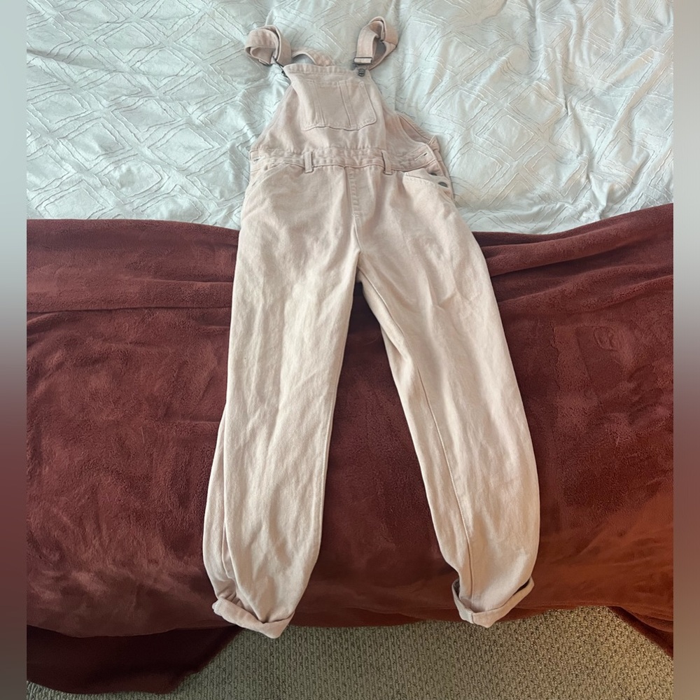 Pink Jean overalls
